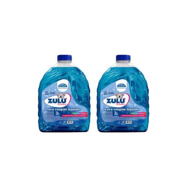 Kit 2 Lava Roupas liquido Zulu perfumes/Coala 3L