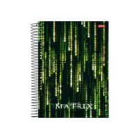 Caderno Espiral Jandaia 1 Mat 80Fls Matrix Logo Inferior