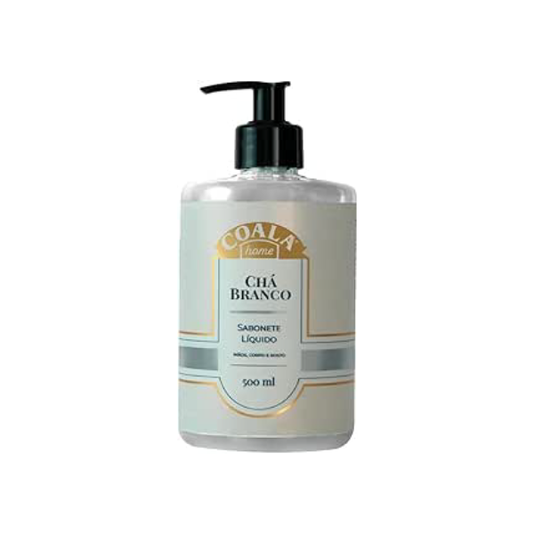 Coala Sabonete Liquido Maos e Corpo Limpa Hidrata Perfuma 500ml Cha Branco