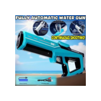 Pistolas de Água Elétricas, Jateadores de Água de Sucção Automática, Azul com Branco