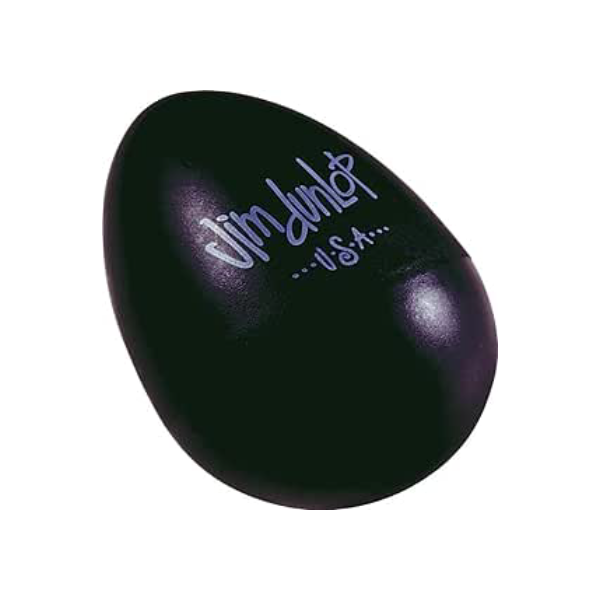 Dunlop Chocalho Egg Shakers 9103TBK, preto, pacote com 2