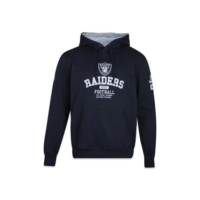 Moletom New Era Canguru Fechado Las Vegas Raiders Club House Masculino - Preto