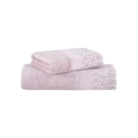 Buddemeyer Jogo de Toalhas Crystal Banho Rosa 2 peças