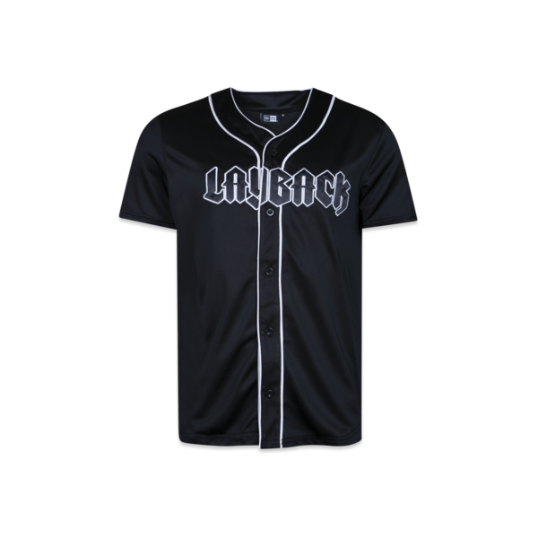 Camiseta New Era Jersey Collab Layback 10 Anos Preto