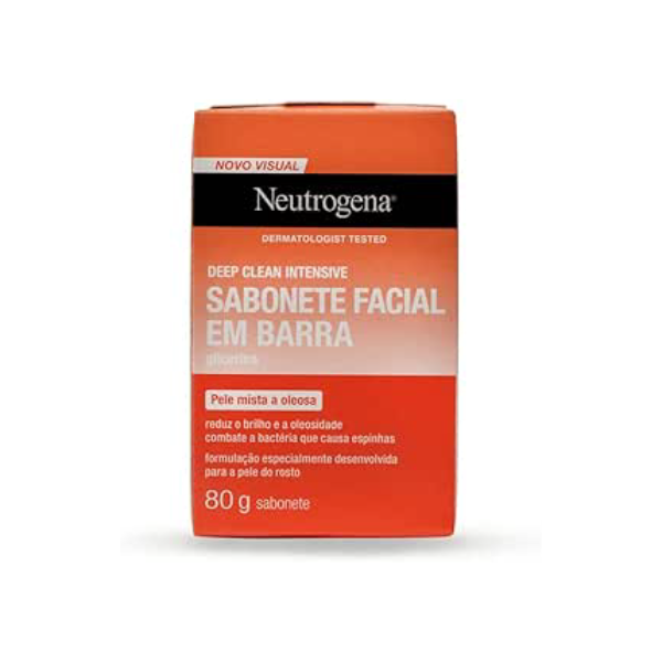 Neutrogena Sabonete Facial em Barra Deep Clean Intensive, 80g