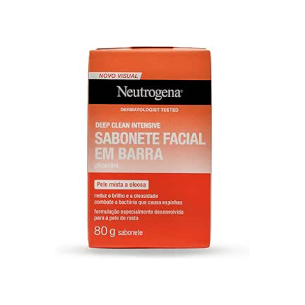 Neutrogena Sabonete Facial em Barra Deep Clean Intensive, 80g