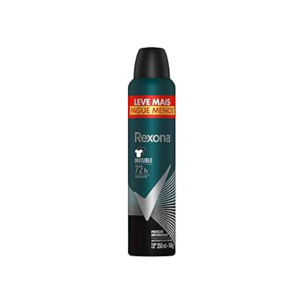 Antitranspirante Aerossol Invisible 250Ml Leve Mais Pague Menos, Rexona (A embalagem pode variar)