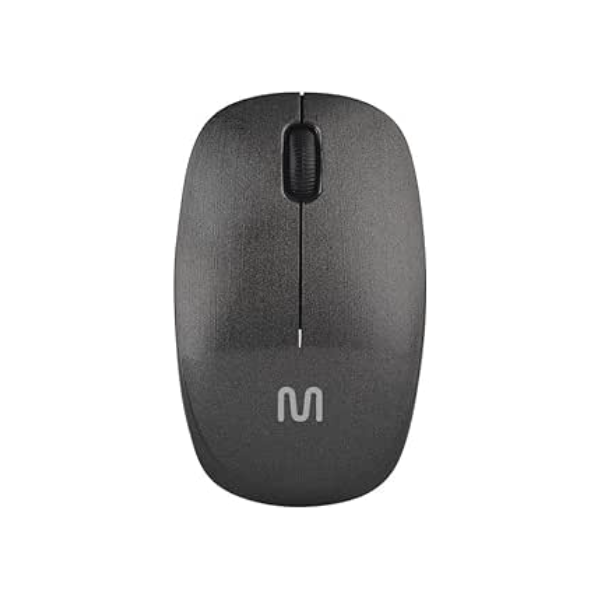 Mouse Sem Fio Standard Usb 1200dpi 3 Botões Design Ergonômico Preto Multi - MO251