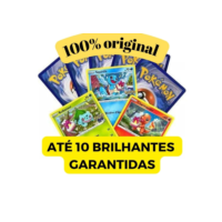 Lote Cartas pokemon até 110 cartas COM CARTAS BRILHANTES SEM REPETIDAS TODAS ORIGINAIS EM PORTUGUES