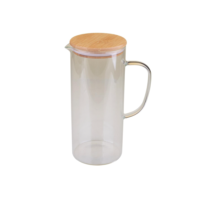 Jarra de Vidro 1.5L Eco com Tampa Bamboo Cazza