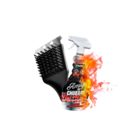 Kit Limpa Grelha Desengordurante Amigo do Churras + Escova Limpa Grelha com Raspador