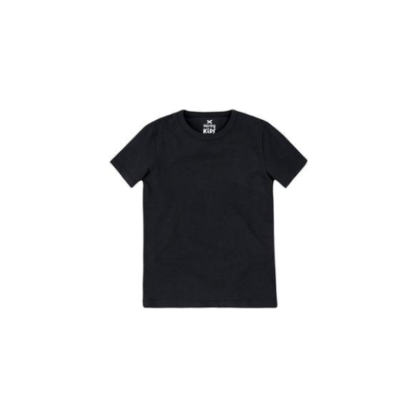 Camiseta Básica Infantil Modelagem Tradicional Kids Hering Masculina - Preto