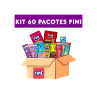 Kit com 60 pacotes Bala FINI ou DOCILE Sabores Variados