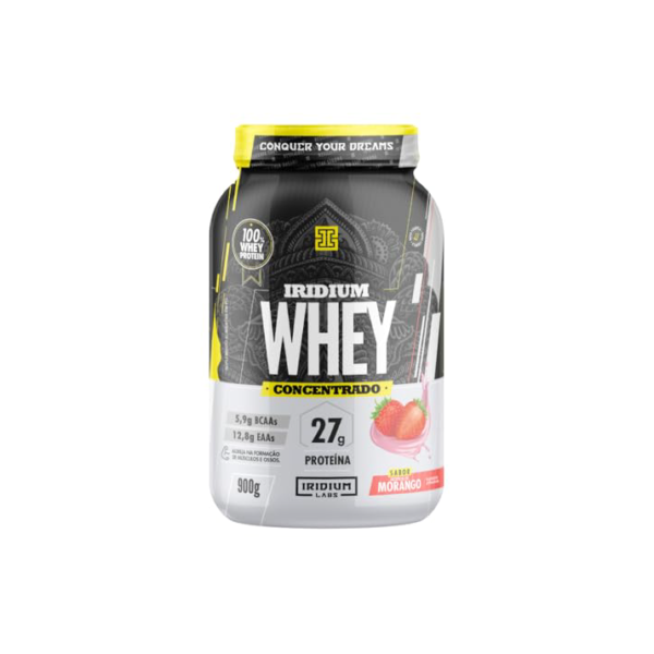 Iridium Whey Concentrado (900G) - Sabor Morango, Iridium Labs