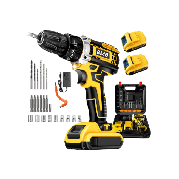 Parafusadeira Furadeira 48V 2 Baterias Com Maleta e Acessorios Completo