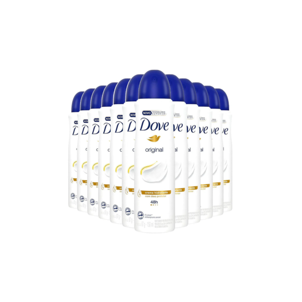 Kit 12 unidades Desodorante Aerossol Dove Original Tradicional 150ml