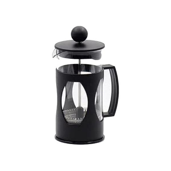 Mimo Style Cafeteira Prensa Francesa, Com Haste e Alça, Resistente, Suporta Altas e Baixas Temperaturas (-20 °C a 180 °C), Excelente Sistema de Filtragem (600ml)