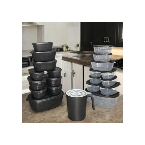 Super Kit 21 Peças Potes De Plástico Bpa Free Para Cozinha