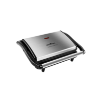 Sanduicheira Grill Britânia BGR27I Press 850W Antiaderente – Inox/Preta - 110V
