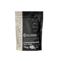 Whey Protein Concentrado 1kg - Beijinho - 100% Importado - Soldiers Nutrition