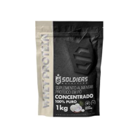 Whey Protein Concentrado 1kg - Beijinho - 100% Importado - Soldiers Nutrition