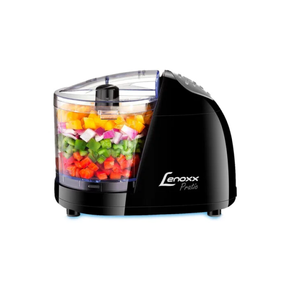 Miniprocessador Lenoxx Pratic Pmp431 cor preto Lâmina Dupla 100w