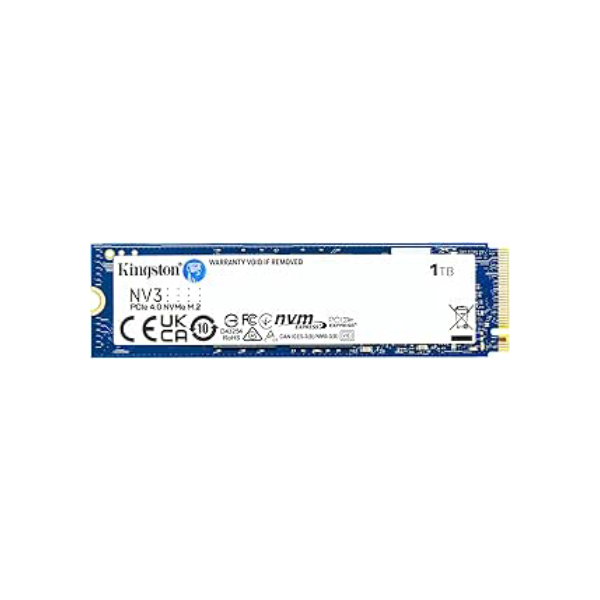 SSD Kingston NV3 1TB M.2 2280 NVMe Gen4, Desempenho e Eficiência para Upgrade de PC – SNV3S/1000G
