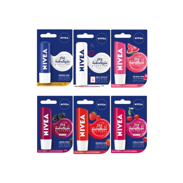 Kit 2 Und Protetor Hidratante Labial: Amora, Morango, Melancia e sabores.