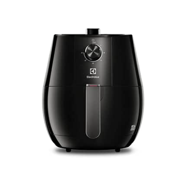 Fritadeira Elétrica sem oleo Electrolux Airfryer 3,2L 8 receitas pré-sugeridas desligamento automático cesto removivel 1400W EAF10 preta 127v