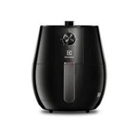 Fritadeira Elétrica sem oleo Electrolux Airfryer 3,2L 8 receitas pré-sugeridas desligamento automático cesto removivel 1400W EAF10 preta 127v
