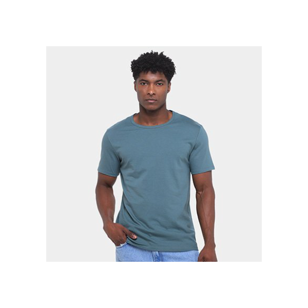 Camiseta Hering Lisa Masculina - Verde