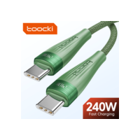 Toocki USB C para USB C Cabo 240W 100W 60W PD3.1 QC 4.0 Carregador de Carregamento Rápido Fio Para Realme Xiaomi Samsung Macbook Air iPad