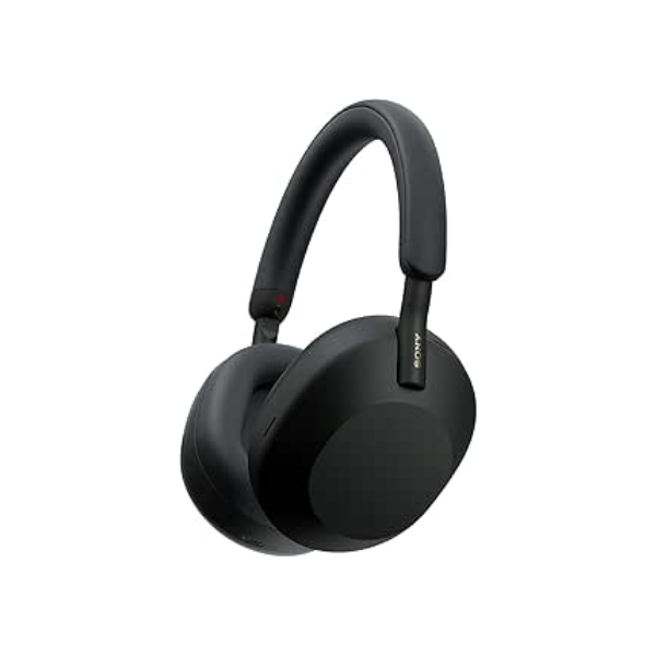 Sony Fones de ouvido WH-1000XM5 premium com cancelamento de ruído, otimizador automático NC, bateria de 30 horas, controle de voz Alexa, preto