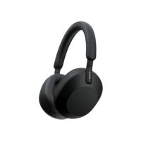 Sony Fones de ouvido WH-1000XM5 premium com cancelamento de ruído, otimizador automático NC, bateria de 30 horas, controle de voz Alexa, preto