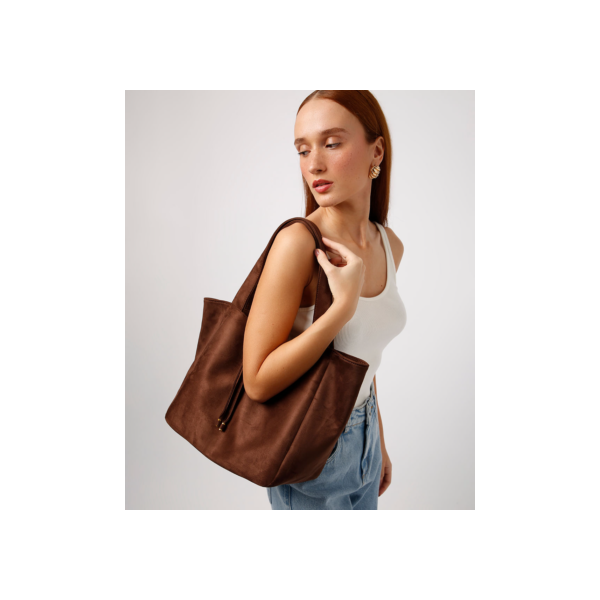 bolsa tote texturizada mindset marrom
