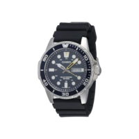Casio Alimentado por energia solar, preto/azul, Preto, Relógio analógico