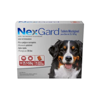 NexGard Antipulgas e Carrapatos para Cães de 25,1 a 50kg, 1 tablete
