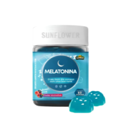 Melatonina Sunflower Sabor Frutas Vermelhas 60 Gomas
