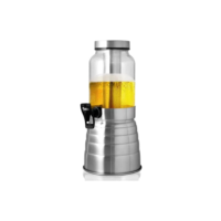 Torre De Chopp Escovada Chopeira Cervejeira Vidro 3,0 Litros