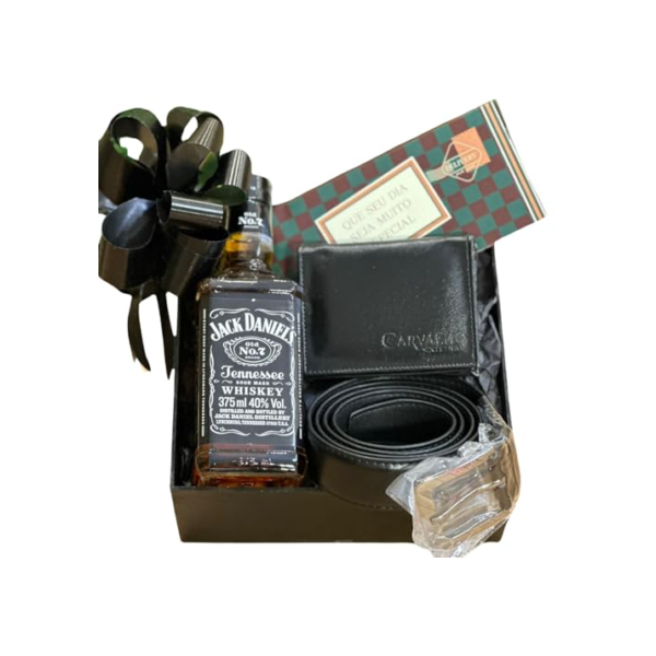 Cesta De Whisky Chocolate Presente Namorado Aniversario Pais