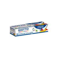 GIOTTO Tempera Guache, Tinta Guache em Pote de 15ml, 12 Cores