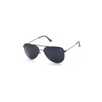 Óculos de Sol Aviador Unissex Polo London Club, Armação em Metal Stainless Stell (preto)
