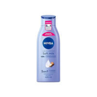 NIVEA Loção Hidratante Desodorante Soft Milk 400ml - Hidratação para pele seca, com textura leve e sensação de suavidade que deixa a pele macia, cheirosa e hidratada por 48h
