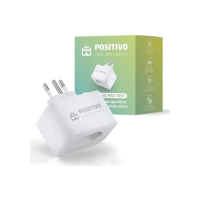 Smart Plug Max Wi-Fi Positivo Casa Inteligente, 16A, NBR 14136, Configuração Rápida, 1600W Bivolt – Compatível com Alexa