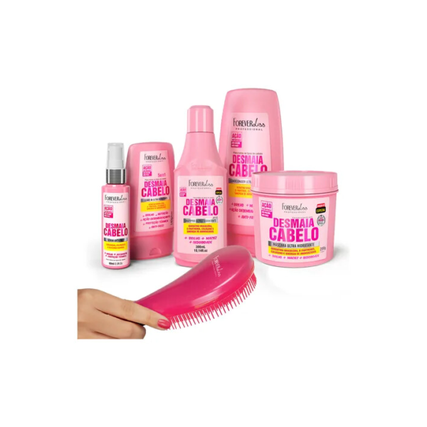 Kit Desmaia Cabelo Completo Ganhe Escova De Pentear