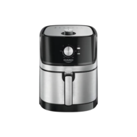 Fritadeira Air Fryer Dako 5 Litros Preto/inox Com Painel Analógico E Potência De 1700w 127V