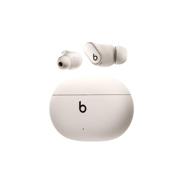 Beats Studio Buds + | O autêntico fone de ouvido sem fio com cancelamento de ruído, compatibilidade com Apple e Android aprimorada, microfone embutido, fones de ouvido Bluetooth – Marfim