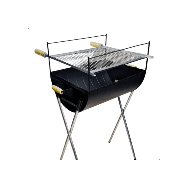 QUEIMA DE ESTOQUE! Churrasqueira a Carvão 96cm Com Grelha Inclusa em Aço Reforçado Espetinho Grande