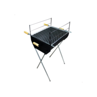 QUEIMA DE ESTOQUE! Churrasqueira a Carvão 96cm Com Grelha Inclusa em Aço Reforçado Espetinho Grande