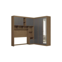 Guarda-roupa Casal Modulado Lugano Com Espelho